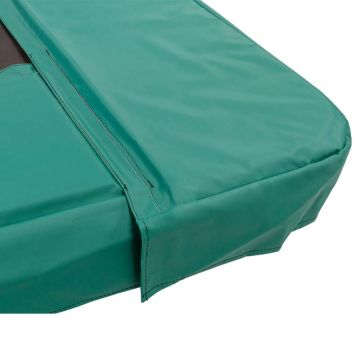 Rechteckige Trampoline Randabdeckung Magic Circle Pro Grün 380x255 cm