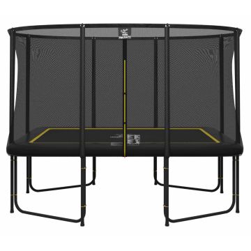 Magic Circle Pro Black Fiber Rechteckige Trampolin 244 x 366 cm mit sicherheitsnetz
