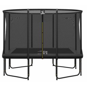 Magic Circle Pro Grau Fiber Rechteckige Trampolin 214 x 305 cm mit sicherheitsnetz