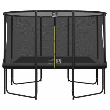 Magic Circle Pro Grau Fiber Rechteckige Trampolin 244 x 366 cm mit sicherheitsnetz