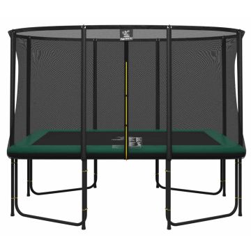 Magic Circle Pro Fiber Rechteckige Trampolin 244 x 366 cm Grün mit sicherheitsnetz