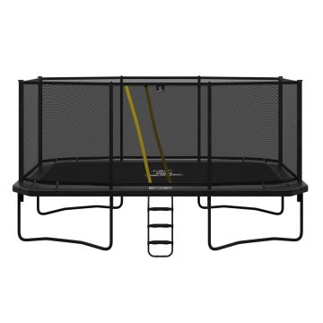 Rechteckige trampolin Magic Circle Pro Grau 525 x 305 cm mit sicherheitsnetz