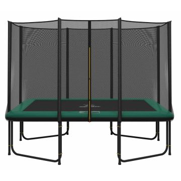 Rechteckige Trampolin Magic Circle Pro 214 x 305 cm Grün mit Sicherheitsnetz