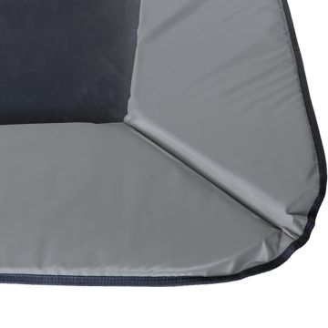 Rechteckige Trampoline Randabdeckung Flat to the Ground Grau Magic Circle Pro 214x305 cm