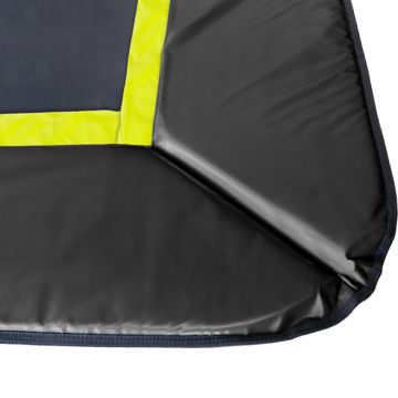 Rechteckige Trampoline Randabdeckung Flat to the Ground Schwarz Magic Circle Pro 214 x 305 cm