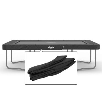 Rechteckige Trampoline Randabdeckung Berg Champion Ultim 330x220 cm Grau