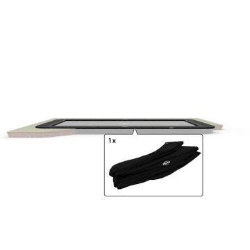 Rechteckige Trampoline Randabdeckung FlatGround Berg Champion Ultim 500x300 cm Schwarz