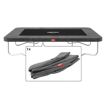 Rechteckige Trampoline Randabdeckung Berg Favorit Ultim 280x190 cm Grau