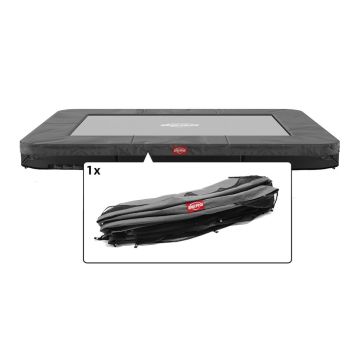 Rechteckige Trampoline Randabdeckung Berg Favorit Ultim Inground 280x190 cm Grau