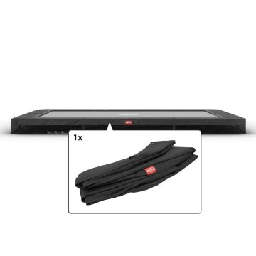 Rechteckige Trampoline Randabdeckung Berg Favorit Ultim Inground 410x250 cm Grau