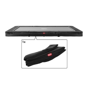 Rechteckige Trampoline Randabdeckung Berg Favorit Ultim Inground 410x250 cm Schwarz