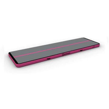Airtrack 12spring 400x120x15 cm Komfort Pink/Grau