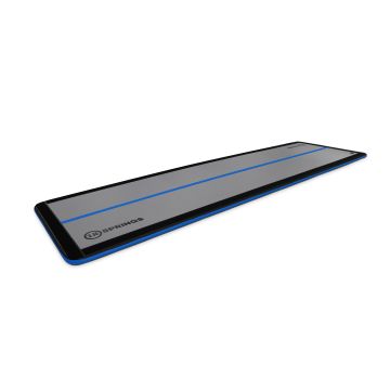 Airtrack 12spring 600x150x5 cm Slim Schwarz/Blau