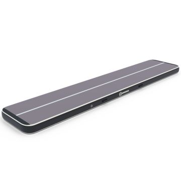 Airtrack 12spring 600x100x20 cm Plus Schwarz/Grau