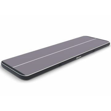 Airtrack 12spring 600x200x20 cm Plus Schwarz/Grau