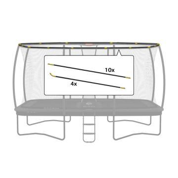 Fiberglasbögen sicherheitsnetz 410x250 cm BERG Ultim DLX XL