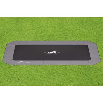 Flat to the ground Trampolin Rechteck Primus Plus Anthrazit 520 x 305 cm