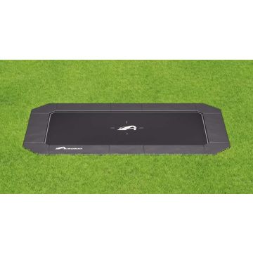 Flat to the ground Trampolin Rechteck Akrobat Primus Plus Schwarz/Schwarz 520 x 305 cm