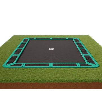 Flat to the ground Trampoline Rechthoekig Capital Play Groen 427 x 305 cm details