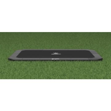 Flat to the ground Trampolin Rechteck Magic Circle Pro Grau 525x305 cm