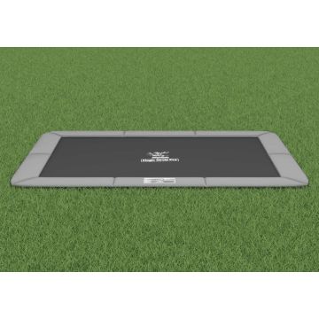 Flat to the ground Trampoline Rechthoekig Magic Circle Pro Grey 214x305 cm