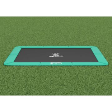Flat to the ground Trampoline Rechthoekig Magic Circle Pro Groen 214x305 cm