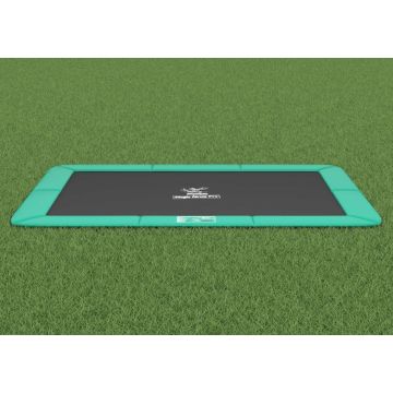 Flat to the ground Trampoline Rechthoekig Magic Circle Pro Groen 244x366 cm