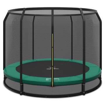Bodentrampolin Magic Circle Pro 251 cm Grün mit Sicherheitsnetz