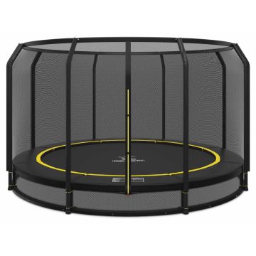 Bodentrampolin Magic Circle Pro Black 427 cm mit Sicherheitsnetz