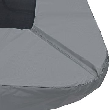 Rechteckige Trampoline Randabdeckung Grau Magic Jump 153x214 cm