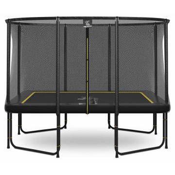 Magic Circle Pro Black Fiber Rechteckige Trampolin 214 x 305 cm mit sicherheitsnetz