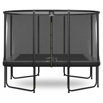 Magic Circle Pro Grau Fiber Rechteckige Trampolin 214 x 305 cm mit sicherheitsnetz