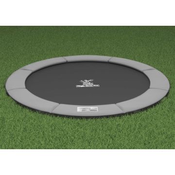 Flat to the Ground Trampoline Magic Circle Pro Grey 305 cm