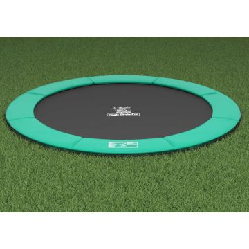Flat to the Ground Trampoline Magic Circle Pro Groen 366 cm