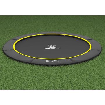 Flat to the Ground Trampoline Magic Circle Pro Black 366 cm