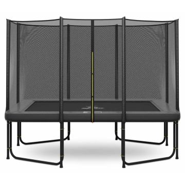 Rechteckige trampolin Magic Circle Pro Grau 214 x 305 cm mit sicherheitsnetz
