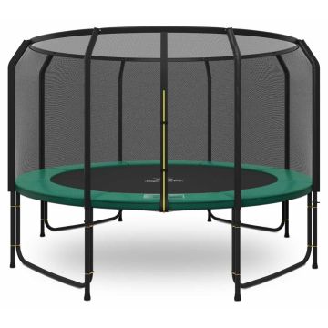 Magic Jump Fiber trampoline 427 cm Groen met veiligheidsnet