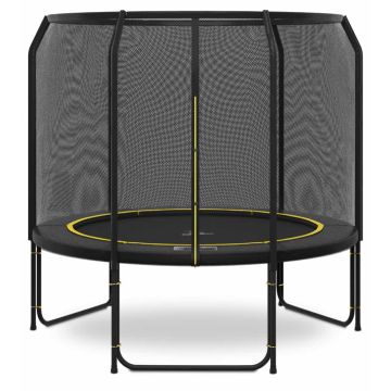 Magic Jump Fiber Black trampoline 251 cm met veiligheidsnet
