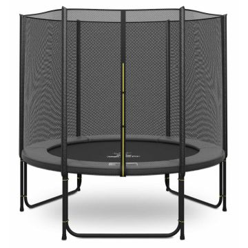 Magic Jump Grey Trampoline 251 cm met veiligheidsnet