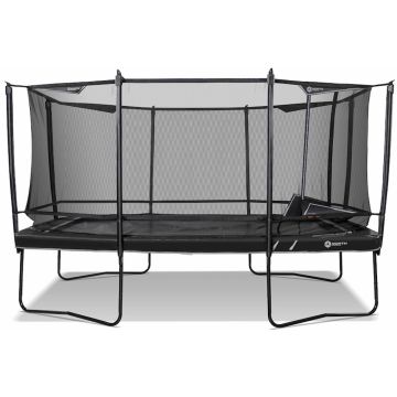 North Legend Rechthoekige Trampoline 460x310 cm met veiligheidsnet Black