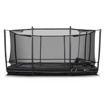Rechteckige Bodentrampolin North Legend 460x310 cm mit sicherheitsnetz