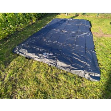 Trampolin Abdeckplane Flat To The Ground Rechteckig 214x305 cm Schwarz