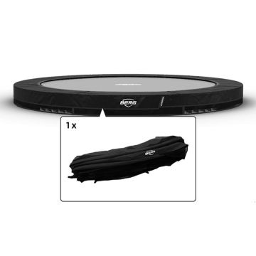 Trampoline Rand Berg Champion inground 330 cm Zwart
