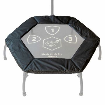 Trampolin Randabdeckung Fitness Magic Circle Pro Schwarz 100 cm Hexagon