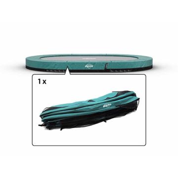 Trampolin Randabdeckung oval Berg Champion Grand inground 350x250 cm Grün