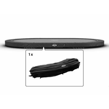 Trampolin Randabdeckung oval Berg Champion Grand inground 520x345 cm Grau