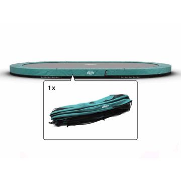 Trampolin Randabdeckung oval Berg Champion Grand inground 520x345 cm Grün