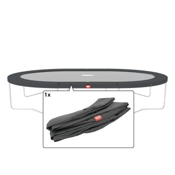 Trampolin Randabdeckung oval Berg Favorit Grand 520x345 cm Grau