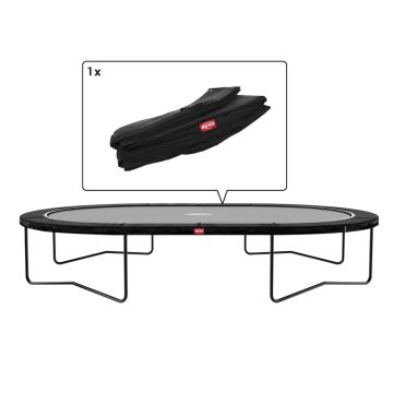 Trampolin Randabdeckung oval Berg Favorit Grand 520x345 cm Schwarz