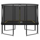 Magic Circle Pro Black Fiber Rechteckige Trampolin 244 x 366 cm mit sicherheitsnetz